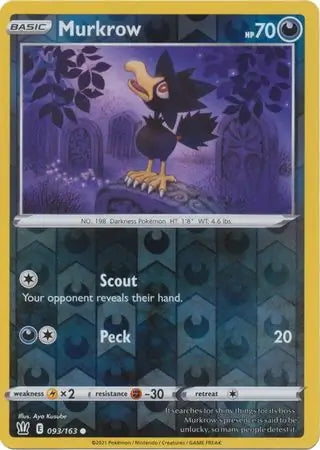 Battle Styles Murkrow #93/163 reverse holo